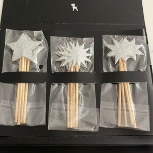 12 star cupcake toppers